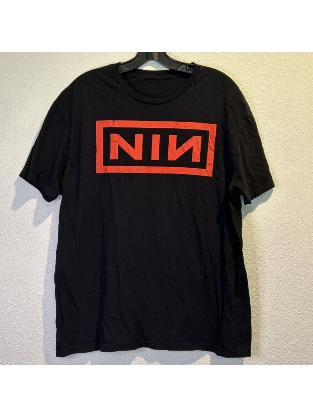 Nine Inch Nails T-Shirt Red Logo Rock Band Concert Merch Fan LARGE